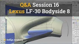 Autodesk Alias Tutorials I Q&A 16 - Lexus LF-30 Bodyside 8