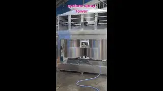 cyclone spray tower can remove industry dust black smoke and cooling exhaust gas