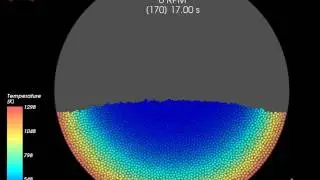 Rocky DEM Heat Conduction Within a Stationary Drum - Video 1