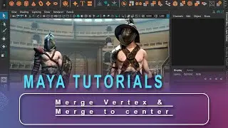 Merge Vertex & Merge to center | Maya Tutorials | VRx Academy