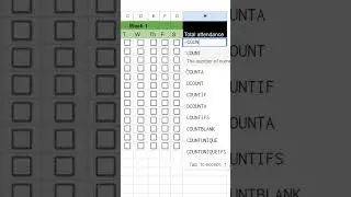 student attendance #googlesheets #formula #sheet #excel #techtips #dataanalytics #attendancesheet