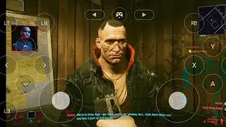 Cyberpunk 2077 on my Mobile phone... with a virtual controller.