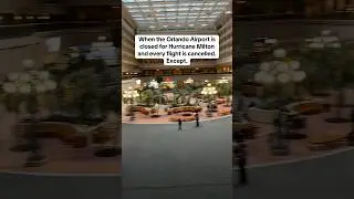The Orlando Airport officially closed ahead of Hurricane Milton. Except…🤔🤭 