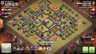 Coc Strategy attack - Full miner clear hall 11