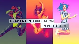 How to Create and Use New Gradient Interpolations in Photoshop
