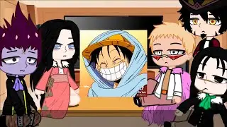 warlords of the sea react to luffy || gacha club