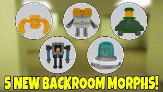 How to get ALL 5 NEW BACKROOMS MORPHS! (MAN FACE MEME) [UPDATE 482] Chicken Mini Robot Tank - Roblox