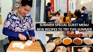 Indian Guest Menu Summer Special Thali | Veggie Dal, Nawabi Paneer, Roast Veggie Fry, Mango Pudding