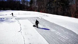 Backyard Pond Hockey Rink Build