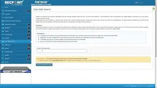 SecPoint Penetrator Vulnerability Scanner V61 Dark Web Search