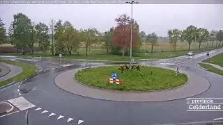 4 hours at a Netherlands Roundabout (unsignalized, N319)