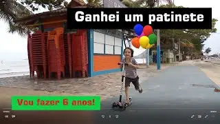Ganhei um patinete