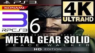 Metal Gear Solid Peace Walker HD 4K PS3 RPCS3 EMULATOR PART 6 | XEON X5650 3.6 GHz + GTX 970 + 8 GB