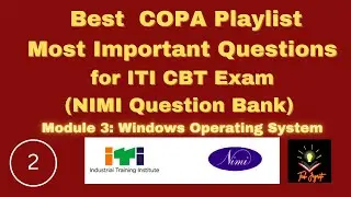 ITI COPA Trade | Windows Operating System | Module 3 | Most important Q&A | Best Explanation