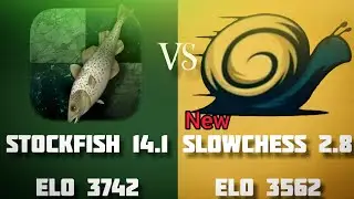 The new SLOWCHESS 2.8 was about to beat STOCKFISH 14.1 | Chess Engines
