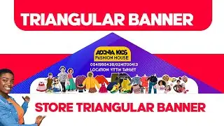 Design a Professional Triangular Store Banner in Photoshop | Easy Tutorial