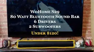 WOHOME S29 2.1 Bluetooth Soundbar with ARC and Optical USB