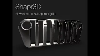 Jeepのフロントグリルを【SHAPR3D】でモデリングしてみた