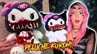 Abrí un PELUCHE de KUROMI ATERRADOR y encontré un RITUAL adentro🔪​🖤​