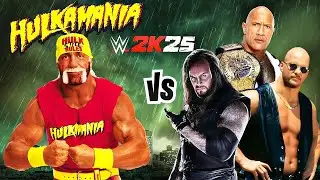 Tribute to HULK HOGAN – Epic Dream Matches vs The Rock, Stone Cold & Undertaker | WWE 2K25 Gameplay