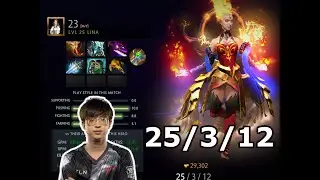 Dota 2: 23Savage (Lina) Farming Machine Gameplay