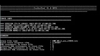 Interpreting Oracle 10046 extended SQL Trace