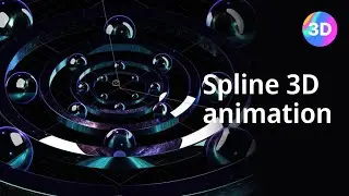 Sky Clock 3D Animation ✨ | 3D spline Tutorial