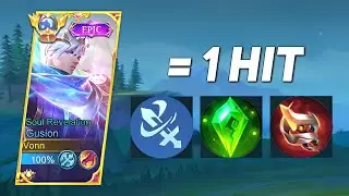 SAVAGE!! GUSION BEST BUILD 2023 SUPER HIGH DAMAGE!!
