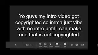 Some news on intro vid