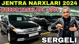 ARZON SOTISH BOSHLANDI..! JENTRA NARXLARI SERGELI MOSHINA BOZORI 2024 Жентра нархлари 2024