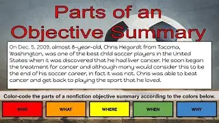 Part 4 Objective Summaries