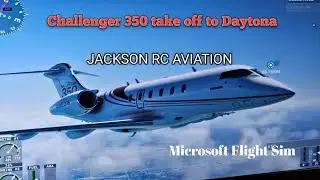 Challenger 350 Takeoff FLIGHT to Daytona  #jet