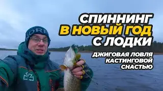 Спиннинг в Новый год с лодки. Джиговая ловля кастинговой снастью