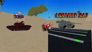 T-90 vs Leopard 2A7 in War Tycoon