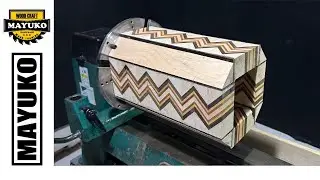 ZIGZAG JAR, woodturning