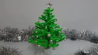 Как сделать ЁЛОЧКУ из синельной проволоки. Новогодние поделки своими руками DIY