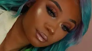 Mermaid Ombre Hair + Soft Glam Makeup Look | Celie Hair | MakeupTiffanyJ