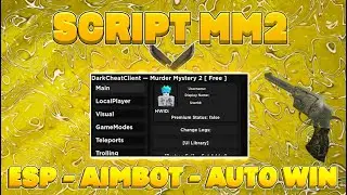 Murder Mystery 2 OP Script [ESP MURDER/SHERIFF - AIMBOT - AUTO WIN - AUTO EGG - GODMODE - MORE..]