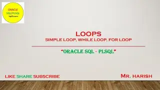 Oracle PLSQL Loops