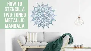 How To Create a Two-Toned Metallic Mandala with Stencils