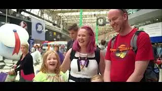 ambient media - Ghostbusters invade London Waterloo Station