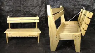 ✅ Bench with shelf for things