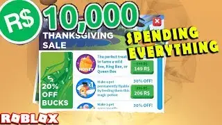SPENDING ALL MY ROBUX ON THE THANKSGIVING SALE in ROBLOX ADOPT ME