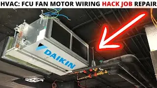 HVAC: 2 Pipe FCU Fan Motor Operating At Incorrect Speeds (Fan Coil Unit HACK JOB Repair) Fan Wiring