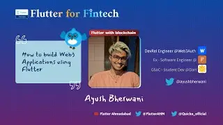 How to build Web3 Apps using Flutter - Aayush Bherwani