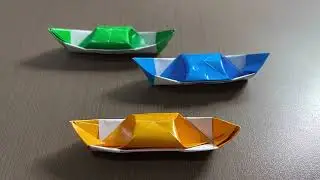 How to Make Traditional Boat Paper | Sampan Boat Paper
