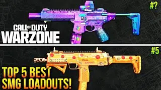 WARZONE: New TOP 5 BEST SMG LOAODUTS After Update! (WARZONE Best Weapons)