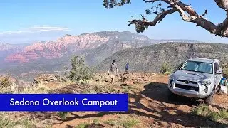 4Runner boondocking on a cliff overlooking Sedona - off-road drama, hammock time, eats, and VIEWS