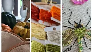 Vlog about embroidery. Autumn starts 