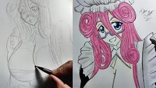 Drawing Mero (メロ) in Maid Suit - Monster Musume Drawing Handmade!